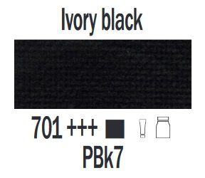 Farba akrylowa ArtCreation Talens 750 ml Ivory black nr 701